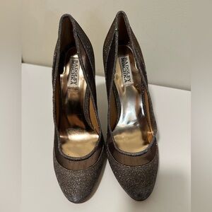 Badgley Mischka Glitter Pumps